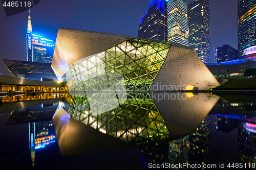 Image of Guangzhou Opera House. Guangzhou, China