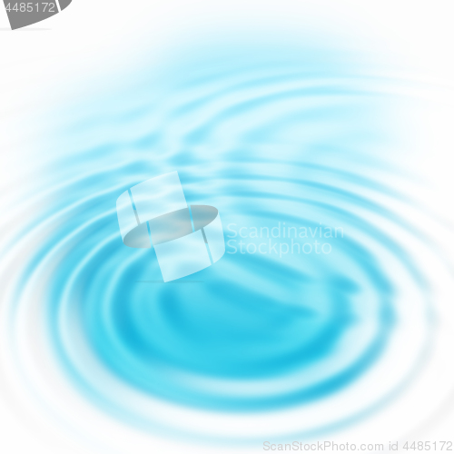 Image of Abstract blue circular water ripples