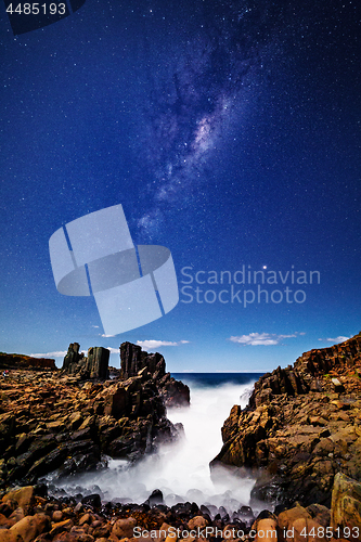 Image of Milky Way starry skies over Bombo Australia