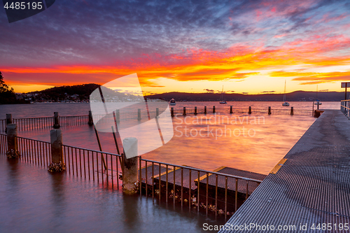 Image of Sunset tranquility at Yattalunga estuarine waters