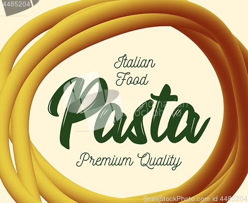 Image of Vector pasta. Traditional dish of Italian cuisine