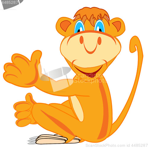 Image of Vector illustration of the cartoon of the merry marmoset