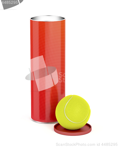 Image of Can with tennis balls