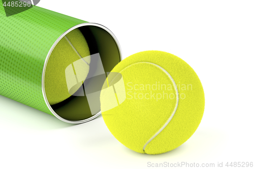 Image of Can with tennis balls