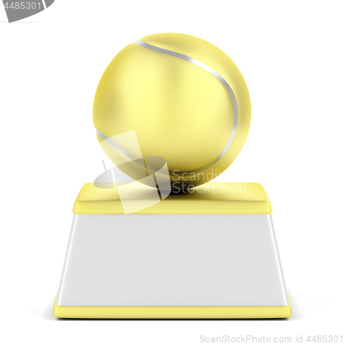 Image of Gold tennis ball trophy