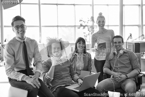 Image of Portrait of a business team At A Meeting