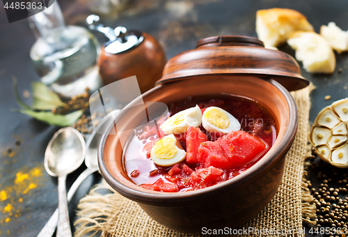 Image of beet soup