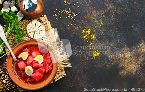 Image of beet soup