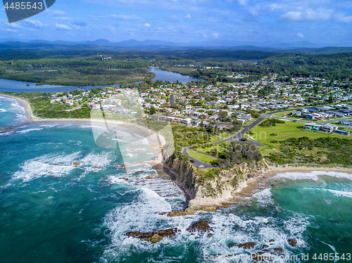 Image of Tomakin aerial views of beaches and escarpment