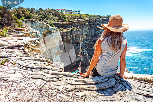 Image of Best views watching highliners walk across high above the ocean