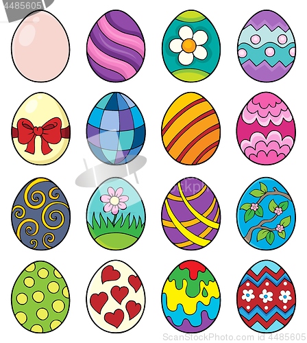 Image of Decorative Easter eggs theme set 2