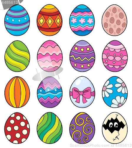 Image of Decorative Easter eggs theme set 1