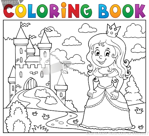 Image of Coloring book princess topic image 1