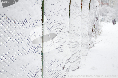 Image of Snow-covered Rabitz grid