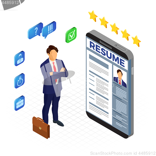 Image of Isometric Employment and Hiring Concept