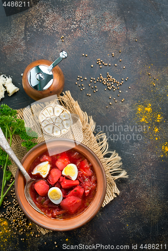 Image of beet soup