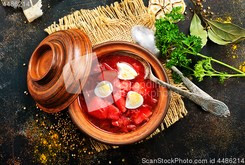 Image of beet soup