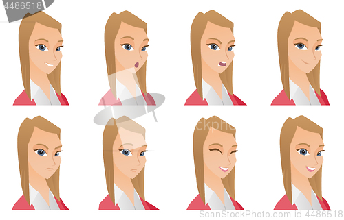 Image of Vector set of business characters.