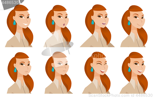 Image of Vector set of business characters.