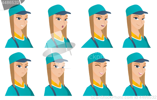 Image of Vector set of mechanic characters.