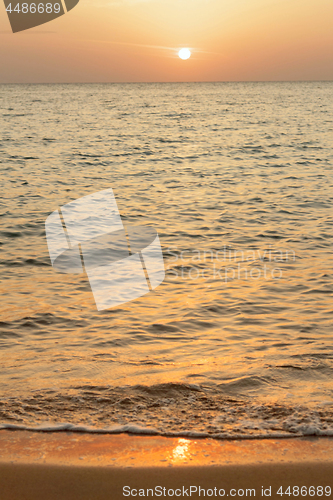 Image of Beautiful sunrise at sea