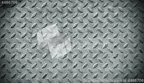 Image of Texture of old metal diamond plate