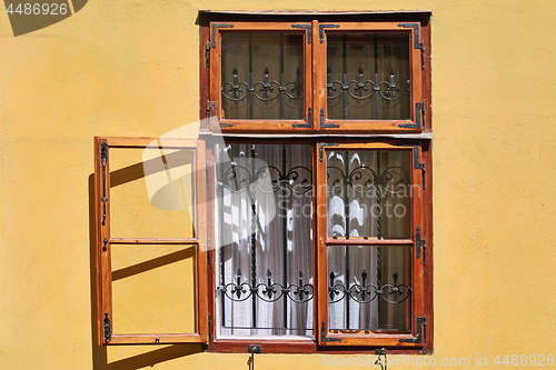 Image of Open Window of an Old Building