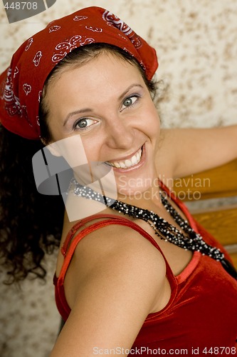 Image of attractive smiling woman