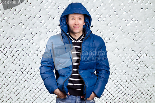 Image of Asian man in Blue