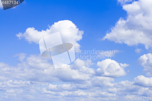 Image of white clouds in the blue sky