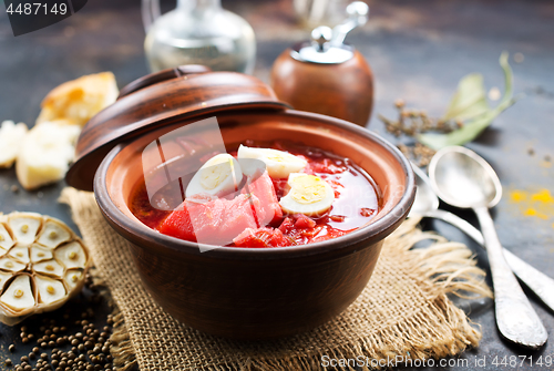 Image of beet soup