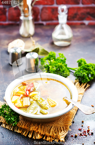 Image of vegetable soup