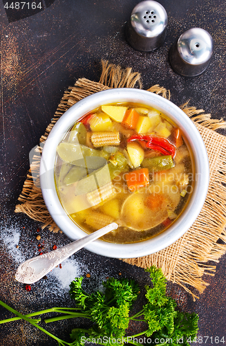 Image of vegetable soup