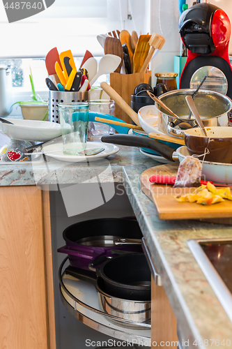 Image of Compulsive Hoarding Syndrom - messy kitchen