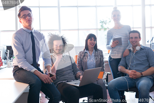 Image of Portrait of a business team At A Meeting