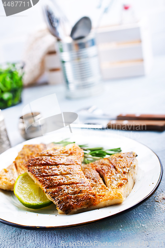 Image of fried fish on plate