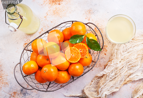 Image of tangerines and tangerine juice