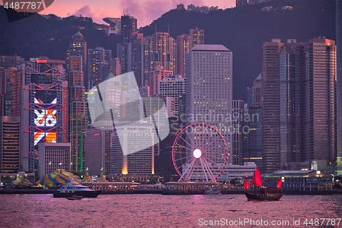 Image of Hong Kong skyline. Hong Kong, China