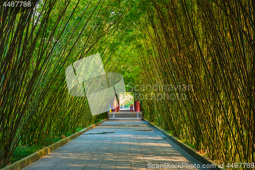 Image of Wangjiang Pavilion in Wangjianglou park. Chengdu, Sichuan, China