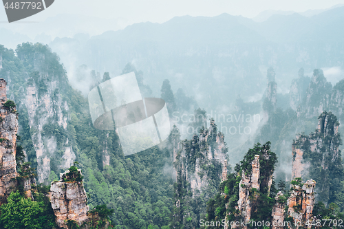 Image of Zhangjiajie mountains, China