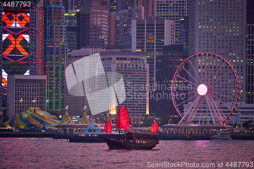 Image of Hong Kong skyline. Hong Kong, China