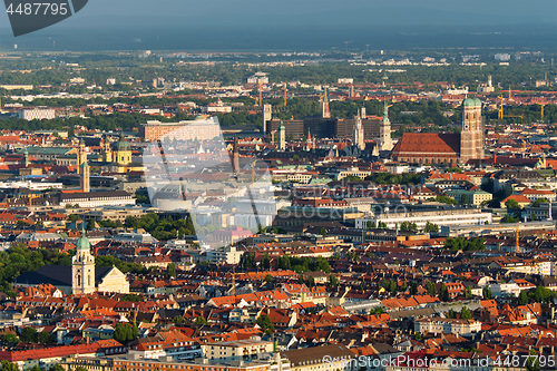 Image of Aerial view of Munich. Munich, Bavaria, Germany