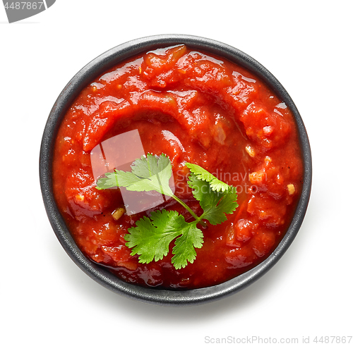 Image of bowl of mexican salsa sauce 