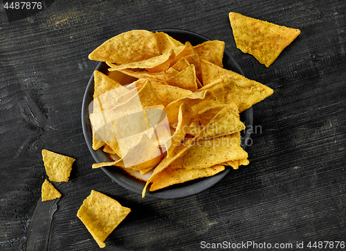 Image of bowl of corn chips nachos