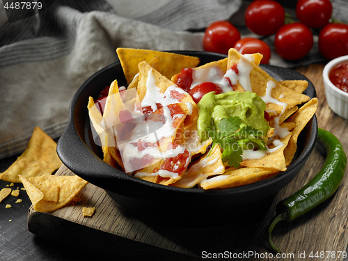 Image of bowl of corn chips nachos