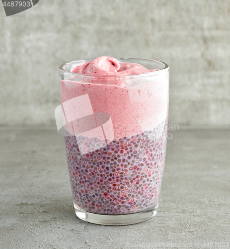 Image of glass of healthy dessert