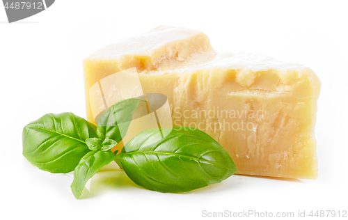 Image of parmesan cheese and basil