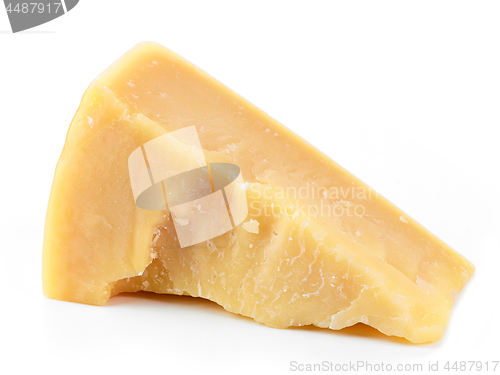 Image of parmesan cheese on a white background