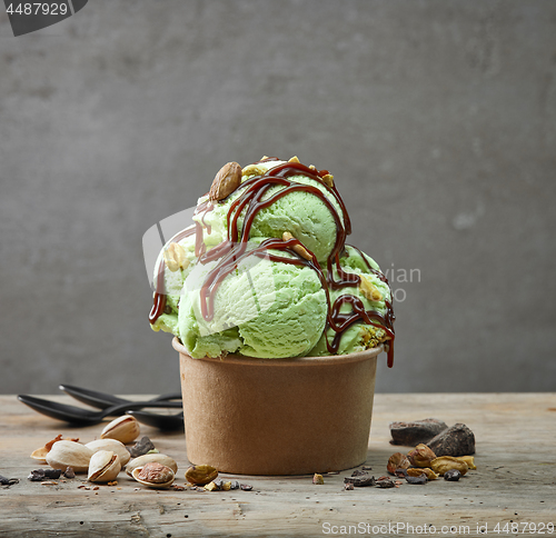 Image of pistachio ice cream