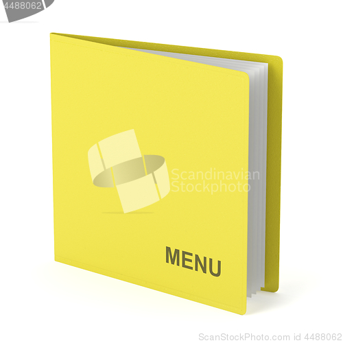 Image of Yellow menu book